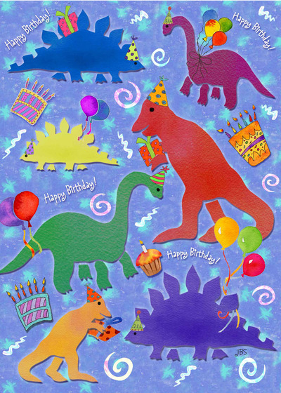 dinosaur birthday card